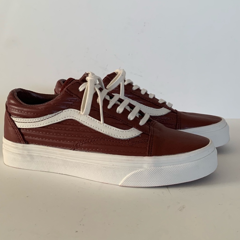 Vans Old Skool (Moto Leather)Madder Brown - Picture 2 of 6